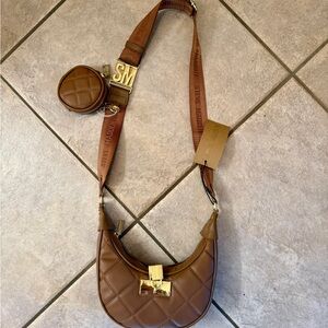 New Steve Madden Brown Quilted Women's Bag